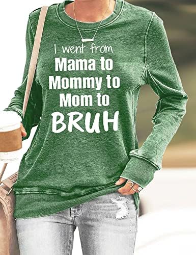 Elmentem A Mama, Anya, Anya Tesó Pulóver Női Ajándék anyák Napja Kerek Nyakú Hosszú Ujjú T-shirt Levél Nyomtatás Felső