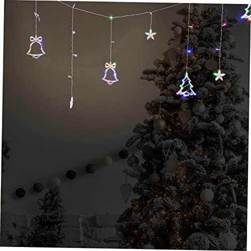 Holibanna Karácsonyi Fények Ablak Dekoráció Kert String Fény Megvilágított Háttérben Függöny LED Ablak Fények, Party Dekoráció, Dekoratív