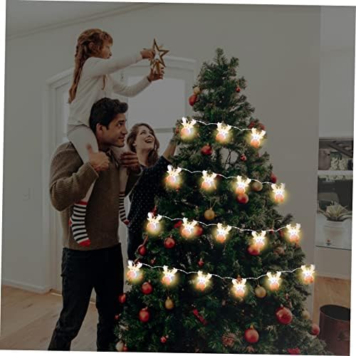 TOYANDONA String Karácsonyi String Lámpák LED Dekoráció Karácsonyi Party kellék Karácsonyi String Lámpa Fehér Ruhával Akkumulátor Mini