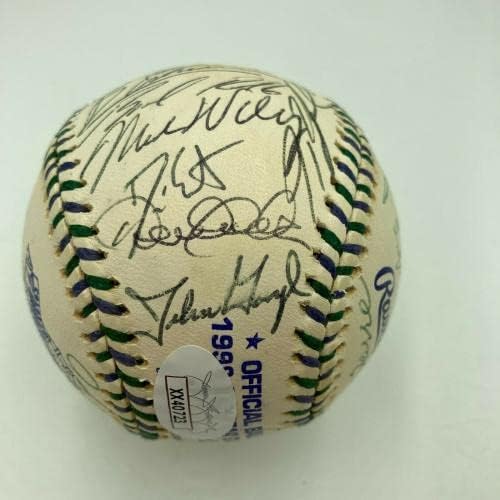 Derek Jeter Ken Griffey Jr. - t 1998 All Star Game Csapat Aláírt Baseball SZÖVETSÉG COA - Dedikált Baseball