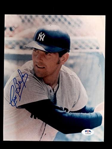 Curt Blefary PSA DNS-Coa Aláírt 8x10 Fotó Yankees Autogram - Dedikált MLB Fotók