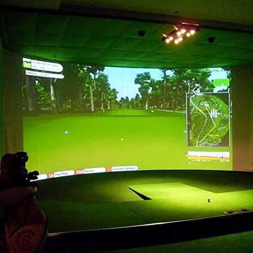 WERFDS Golf Labda Szimulátor Hatása Megjelenítés kivetítőn Beltéri Fehér Ruhával Anyag Golf Gyakorlat Golf Cél (Méret : 300X500CM)
