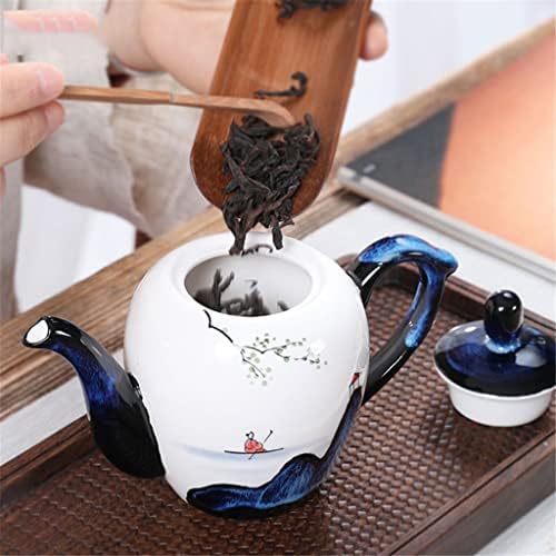 CCBUY Kézzel festett kerámia kicsi teáskanna háztartási Kínai stílusú filter tea készítő Japán stílusú single-pot Kung Fu (Szín :