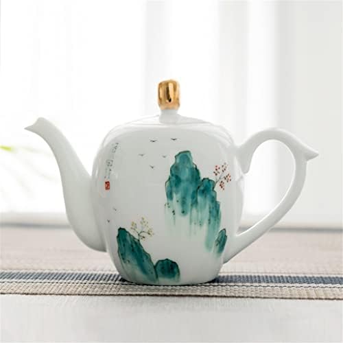 CCBUY Arany-festett kerámia teáskanna Kung Fu tea set háztartási szűrő vízforraló, kézzel festett egyetlen-pot teáskanna (Szín