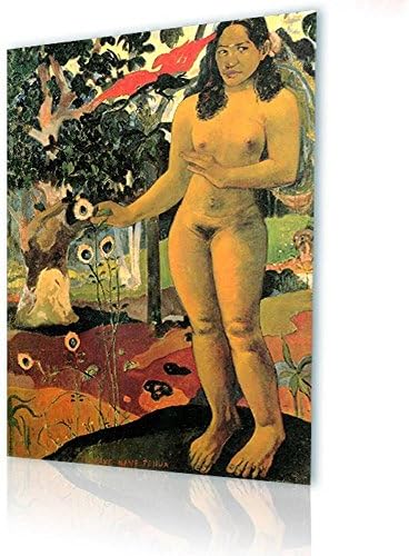 Alonline Art - Elragadó Föld Paul Gauguin | Keretbe Feszített Vászon egy Kész Lógni Keret - Pamut - Galéria Csomagolt