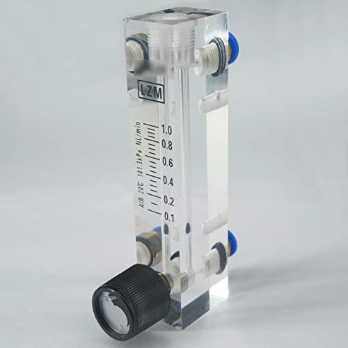 Sorekarain 0.1-1LPM LZM-6T Panel Levegő Áramlásmérő Rotameter a Szelep illesztés 6mm Cső