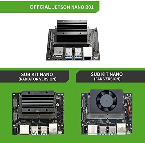 Jetson Nano 4GB RAM & 16G eMMC fedélzeti +WiFi Modul (hűtőborda Változat)