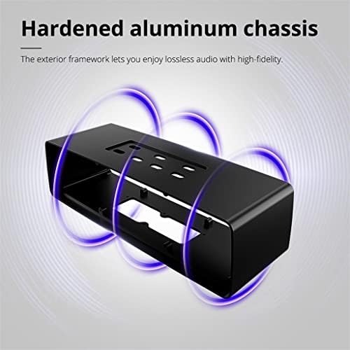 HNKDD Hangszóró 30W Fém Hangszóró HiFi-Veszteségmentes Audio, Alumínium Megjelenés