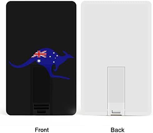 Ausztrál Kenguru Zászló USB Flash Meghajtó Személyre szabott Hitel-Kártya Meghajtó Memory Stick USB Kulcs Ajándékok
