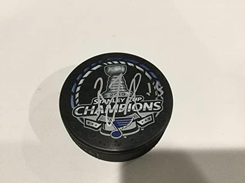 Robby Fabbri Aláírt 2019 Stanley-Kupa Bajnokok St. Louis Blues Jégkorong e - Dedikált NHL Korong
