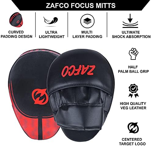 Zafco Sport Boksz-Kesztyűket a Muay Thai MMA Edző Képzés Lyukasztó Hangsúly Ütés Célt Kesztyűt, Párna