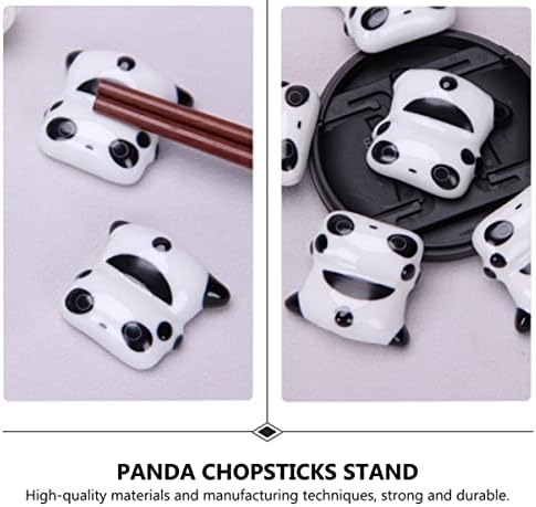 NOLITOY Panda Evőpálcika Többi 12 db Kerámia Design Villa Haza Evőpálcika Párna Jogosultja Kanál Panda Állványok Imádnivaló Állni Pálcika