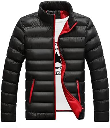 Kabát Férfi Férfi Őszi-Téli Cipzár Meleg Kabát Pakolható Fény Coat Kabátok