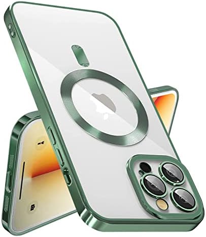 GayoJ iPhone 13 Pro Esetben Egyértelmű, Mágneses Esetben Kompatibilis a MagSafe [Ütésálló & Porvédett] [Beépített Kamera