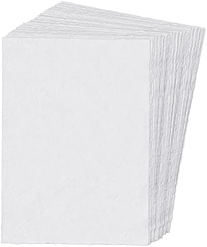 Sherr 100 Csomag Kézzel készített Deckle Széle, Papír Laza Levél Pamut Papír Lap Mintás Vegyes technika, Papír, Akvarell Kézműves, 100