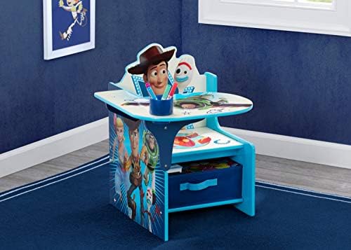 Delta Gyermekek Szék Íróasztal tárolóban + Design Store 6 Bin Játék Tároló Szervező, a Disney/Pixar Toy Story (Bundle)