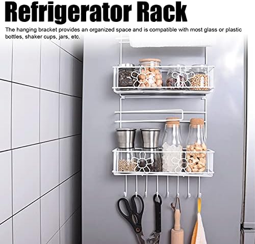 Hűtő Állvány, Hűtő-Tároló Állvány Kényelmes Hűtőszekrény Rack Vas sokoldalú Fürdőszoba Szervezni Kijelző