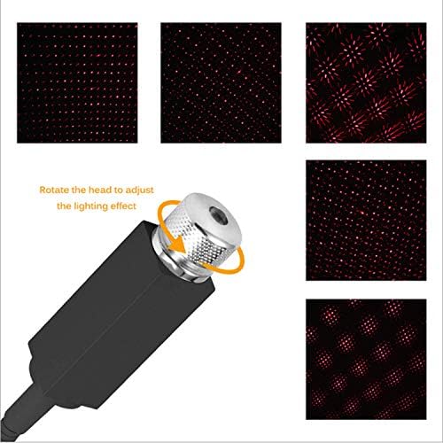 Romantikus Csillagos Projektor Night Lights, Rugalmas Romantikus Galaxy USB-s Éjszakai Lámpa az Autók Felső Fél Szobás, Hordozható