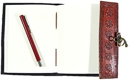 Erangle Vintage Bőr Naplót Írni Notebook Antik C-lock | drágakő, Kézzel készített Személyes szervező Napló a Férfiak, mind a Nők, Nagy Ajándék