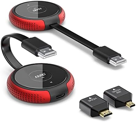 Vezeték nélküli HDMI-Adó-Vevő készülék 4K, TIMBOOTECH Casting 5G Stabil Jel Video/Audio Vezeték nélküli HDMI Extender Készlet PC, Laptop,