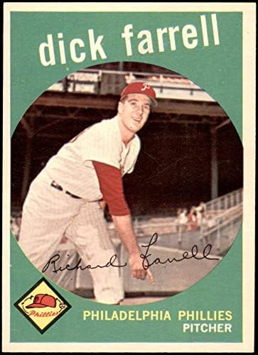 1959 Topps 175 Dick Farrell Philadelphia Phillies (Baseball Kártya) NM/MT Phillies