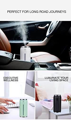 GROW-ZÖLD Színes fény, köd hordozható párásító háztartási autó párásító hordozható USB-s LED-es, valamint a kis ventilátor (Világos