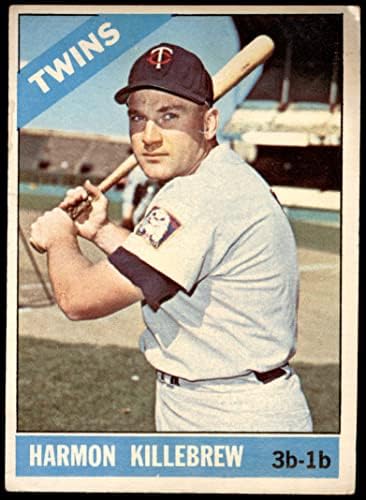 1966 Topps 120 Harmon Killebrew Minnesota Twins (Baseball Kártya) FAIR Ikrek