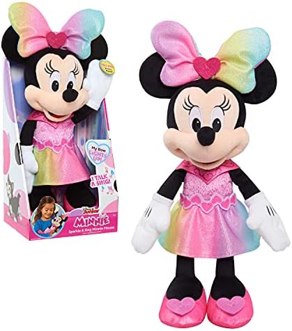 A Disney Junior Minnie Egér Szikra Énekelni Minnie Egér, 13 Hüvelykes Funkció Plüss Fények, a Hangok, Csak Játszani