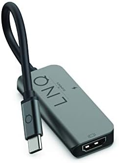 LINQ byELEMENTS 2 az 1-ben USB-C Többportos Elosztó, Alumínium 4k@60Hz HDMI Kimenet, USB-C 100W power szállítási kompatibilis a Macbook Pro