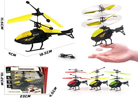Skidz RC helikopter gyerekeknek, Palm sensored kezét szabályozhatja a helikopter; a Giroszkóp Stabilizátorral, lámpák 2 csatorna repülőgép,