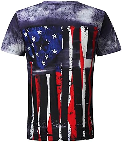 XXBR Rövid Ujjú Ingek Férfiak számára,a Férfi Amerikai Zászló Nyomtatás, Grafikai Tees Hazafias Ing Izom Edzés a Tornateremben Maximum T-Shirt