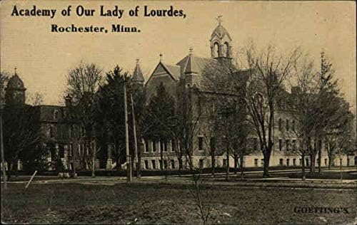 Akadémia a szűzanya Lourdes-i Rochester, Minnesota MN Eredeti Antik Képeslap