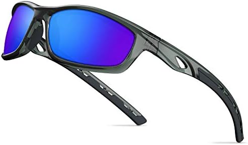 TOREGE Polarizált Sport Napszemüveg, a Férfiak, a Nők, a Kerékpározás, Futás, Vezetett Halászati Golf Baseball Szemüveg EMS-TR90
