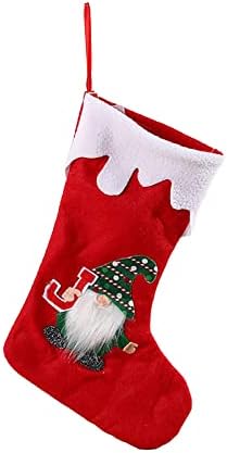 Akkumulátor Garland Távoli Karácsonyi Harisnya Mini Zokni Santa Édesség Ajándék Táska karácsonyfa Díszek Hatások Kellék (B, Egy Méret)