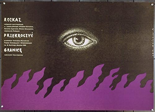 Prikaz: Pereyti Granitsu (1983) Eredeti lengyel Plakát (27x38) Lech Majewski Grafika Nagyon Jó