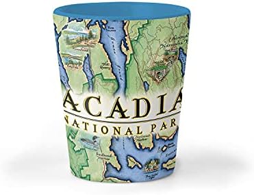 Xplorer Térképek Acadia Nemzeti Park Térkép Kerámia Pohár, BPA-Mentes - Az Irodában, Otthon, Ajándék, Fél - Tartós és tartja
