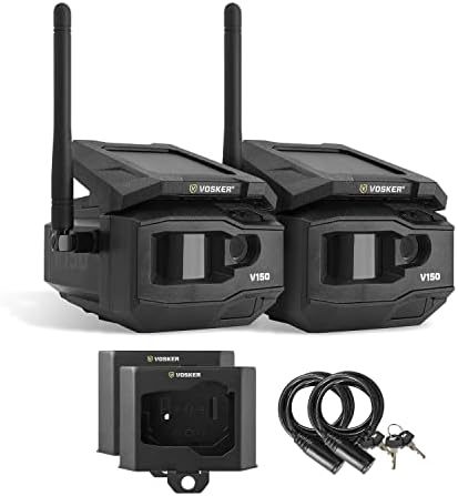 Vosker V150 Napelemes LTE Mobil Home Security Kültéri Kamera, Mozgás érzékelő Szenzor sötétben vezetni Vezeték nélküli - Csomag Beleértve
