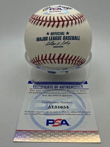 Mickey Callaway Sugarak Angyalok Aláírt Autogramot Hivatalos MLB Baseball PSA DNS - Dedikált Baseball