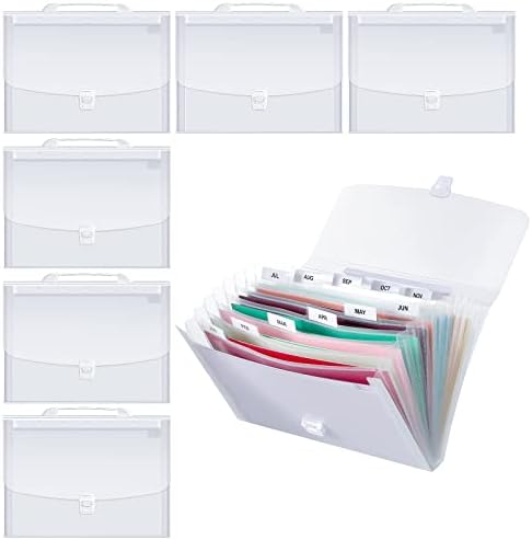 6 Db Bővíthető a Papír Tárolása Szervező Fájl Mappa, A4, 12-es Méretű Zseb Lapok, valamint Kihúzható Fogantyú a Scrapbook Papír Tároló