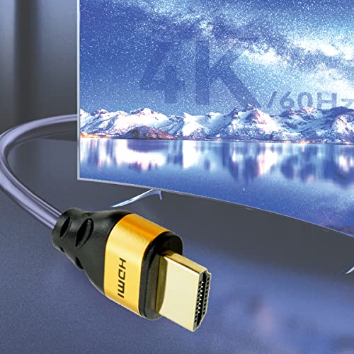 A Mini HDMI-HDMI Kábel 16.5 FT, Nagy Sebességű 4K-60Hz HDMI 2.0 Kábel, Kompatibilis Fényképezőgép, Videokamera, Tablet,