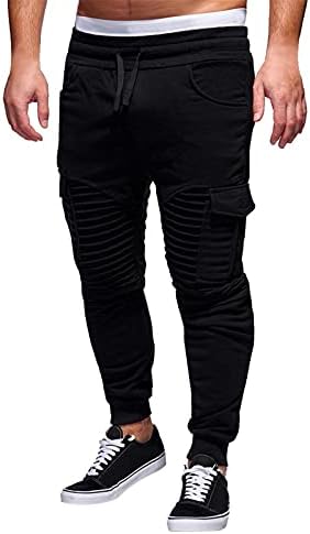 Férfi Divat Laza Jóképű PocketJeans Nadrág Szerszámok Terepszínű Nadrág M-4XL