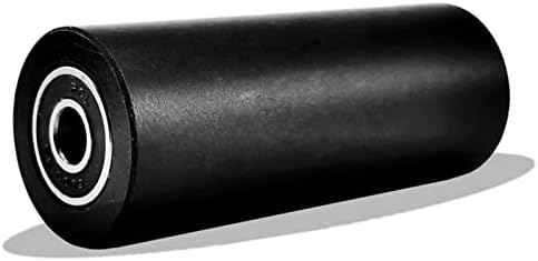 YUZZI Átmérő 48mm Lyuk 12mm Fekete Ellátott Hajtott Csiga Átviteli ShaftMute Útmutató Kerék Nehéz Kettős Csapágyak 1db (Szín