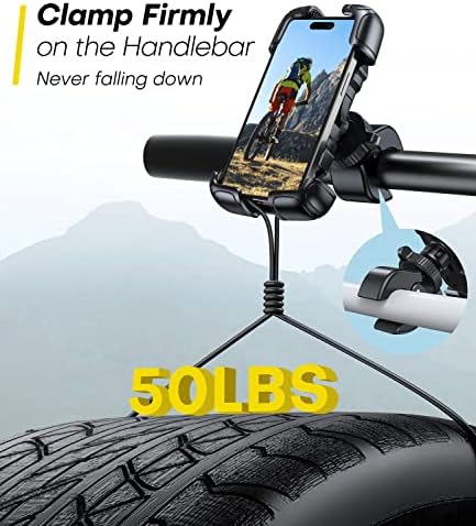 Kerékpár Telefon Mount [Super Stabil & Végső Biztonsági] Mibhuvan Motorkerékpár Telefon Szerelhető, Univerzális Motor mobiltelefon tartó