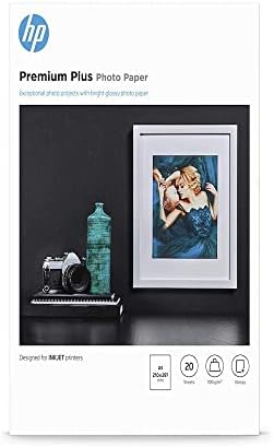 HP Premium Plus Fényes fotópapír-20 lap/ A4(210 × 297mm), 300gsm, Fehér