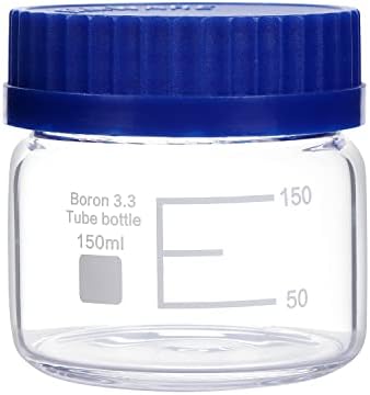 Basstein Labor Adathordozó Reagens Széles szájú Üveg Boroszilikát Üveg Végzett GL70 Csavaros Kupakkal Szivárgásmentes sokoldalú Tudományos