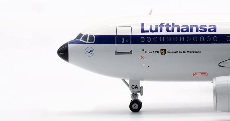JC Szárnyak Lufthansa Légitársaság Airbus 310-200 D-AICA 1/200 FRÖCCSÖNTÖTT Repülőgép Előre elkészített Modell