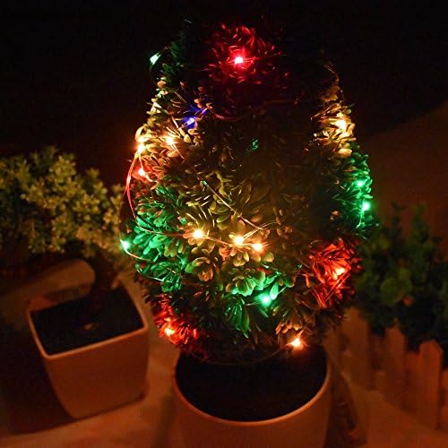 GHLIFE Akkumulátor Led String Fények 40 Led villogó fények 13ft Ezüst Drót Karácsonyra, Esküvőre, Otthon Beltéri Kültéri Nyaralás