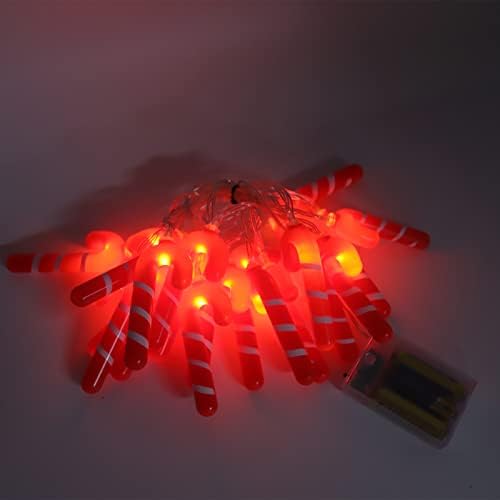 LED Candy Cane String Világítás, Dekoráció 2 Mód elemes Karácsonyi cukorbot String Világítás a Téma Fél