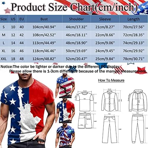 UBST Férfi Hazafias Katona Rövid Ujjú T-shirt, július 4-én az Amerikai Zászló Maximum Nyári Slim Fit Muscle Alkalmi Póló