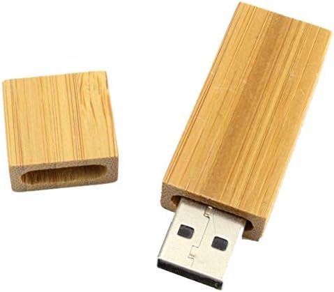 5 Csomag Téglalap Bambusz Fa 2.0/3.0 USB Flash Drive, USB Disk Memory Stick Fa (2.0/64G)